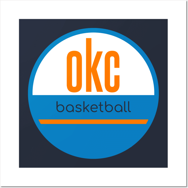 okc basketball Wall Art by BVHstudio